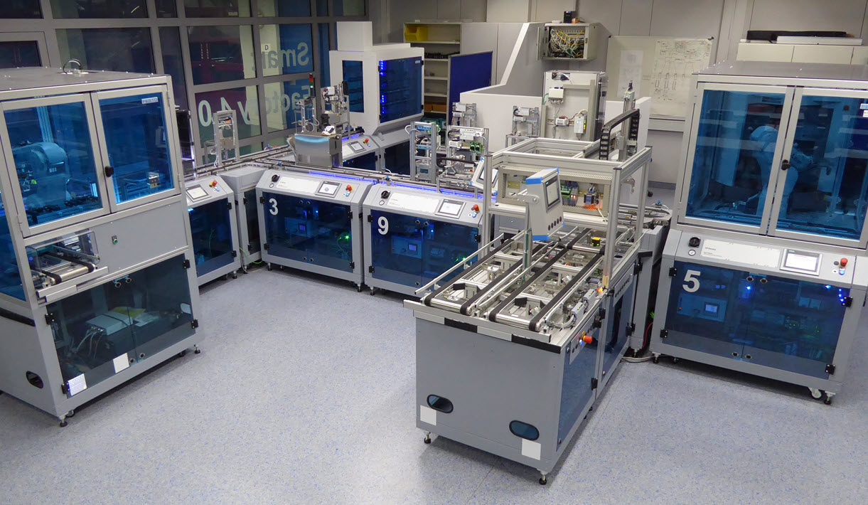 Technologieschema der Lernfabrik Aalen